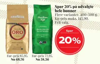 Qualita oro kaffebønner - hele