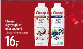 Føtex Cheasy skyr yoghurt kokos tilbud