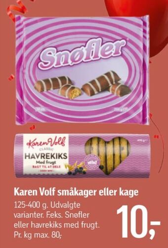 Snøfler kager