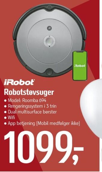 Føtex Irobot robotstøvsuger tilbud