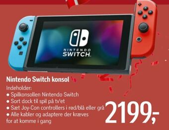 Nintendo switch spillekonsol