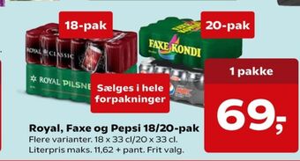 Kvickly Pepsi max cola tilbud