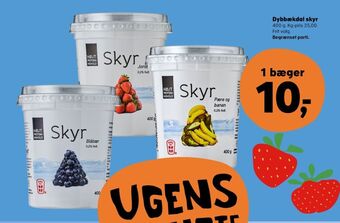 Kvickly Dybbækdal skyr blåbær tilbud