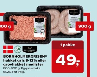 Kvickly Bornholmergrisen hakket grisekød tilbud