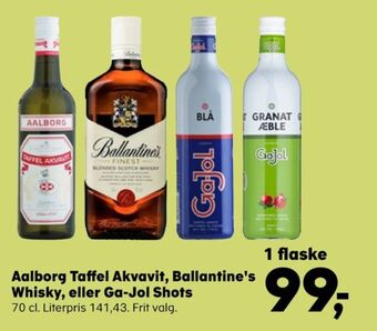 Kvickly Taffel akvavit snaps tilbud