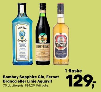 Kvickly Linie aquavit snaps tilbud