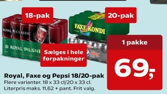 SuperBrugsen Pepsi max cola tilbud
