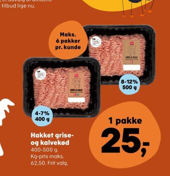 SuperBrugsen Coop hakket kalv og grisekød tilbud