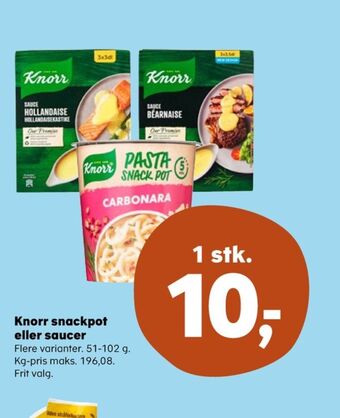 SuperBrugsen Knorr sauce pulver tilbud
