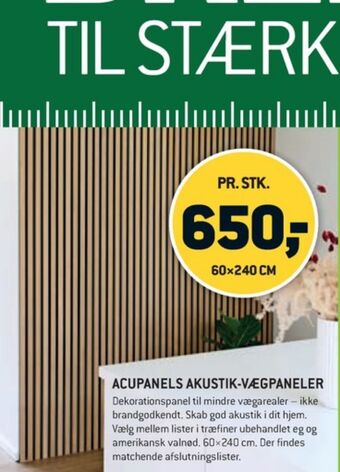 XL-BYG Acupanels akustikpanel tilbud
