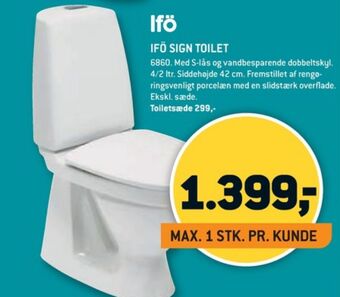XL-BYG Ifö toilet tilbud