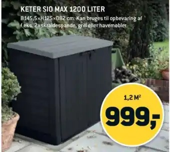 XL-BYG Keter affaldsskjul tilbud