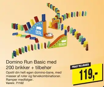 Harald Nyborg Domino Run Basic Med 200 Brikker + Tillbehør tilbud