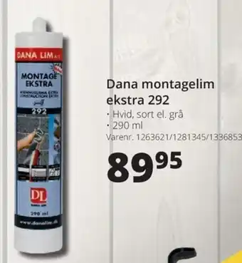10-4 Byggecenter Dana Montagelim Ekstra 292 tilbud
