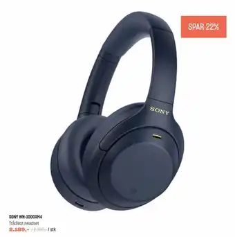 Hi-Fi Klubben Sony WH -1000XM4 Tradløst headset tilbud