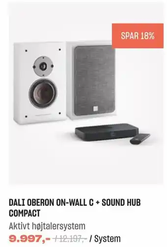 Hi-Fi Klubben Dali Oberon On-Wall C + Sound Hub Compact tilbud