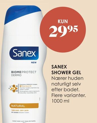 Matas Sanex shower gel tilbud