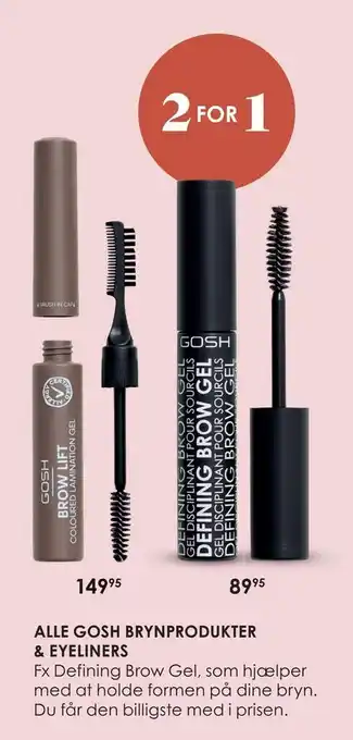 Matas Alle gosh brynprodukter & eyeliners tilbud