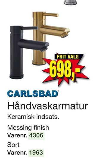 Harald Nyborg Håndvask armatur tilbud