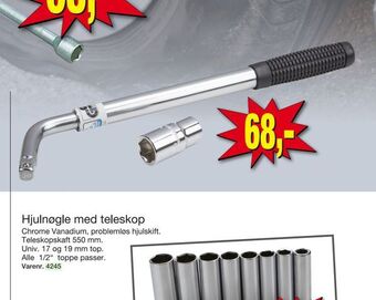 Harald Nyborg Hjulnøgle med teleskop tilbud