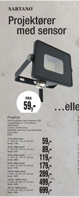 Harald Nyborg Projektør tilbud