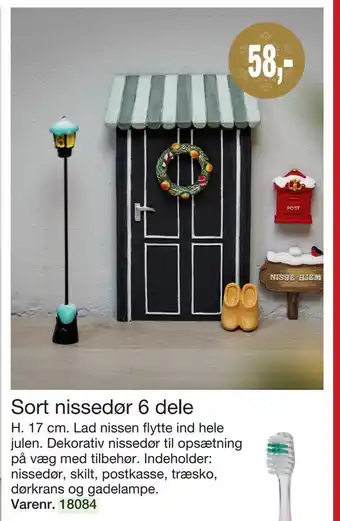 Harald Nyborg Sort nissedør 6 dele tilbud