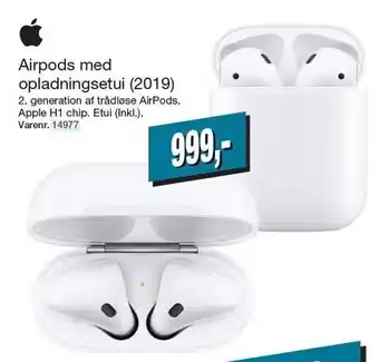 Harald Nyborg Airpods m. opladningsetui (2019) tilbud