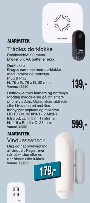 Harald Nyborg Trådløs dørklokke el. vinduessensor tilbud