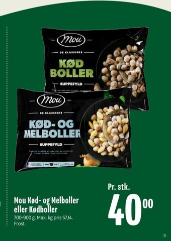 Min Købmand Mou kødboller tilbud