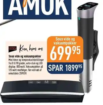 Imerco Sous vide og vakuumpakker tilbud