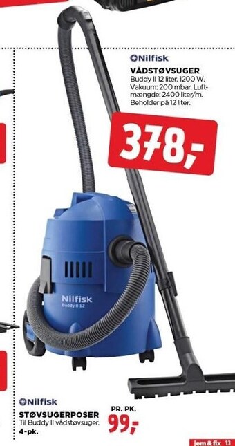 jem & fix Vådstøvsuger tilbud