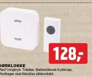 jem & fix Dørklokke tilbud