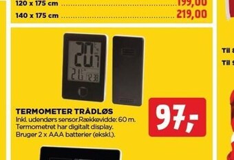 jem & fix Termometer trådløs tilbud