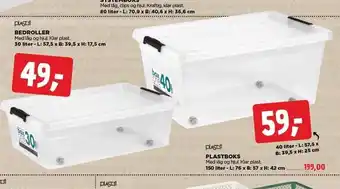 jem & fix Bedroller, plastboks tilbud