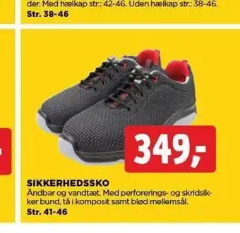 jem & fix Sikkerhedssko str 41-46 tilbud