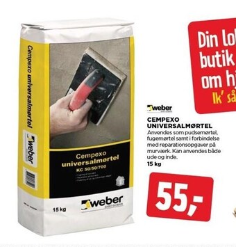 jem & fix Cempexo universalmørtel tilbud