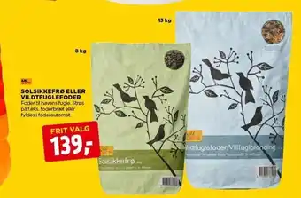 jem & fix Solsikkefrø el. vildtfuglefoder tilbud