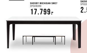 Ilva Skovby michigan sm27 spisebord tilbud