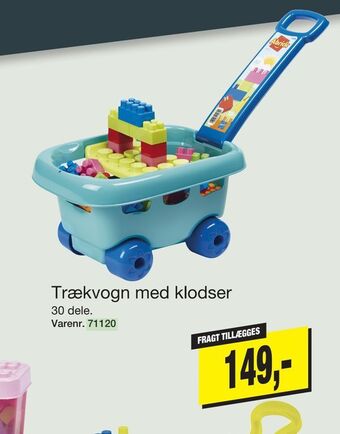 Harald Nyborg Trækvogn med klodser tilbud
