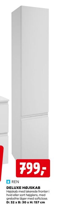 Deluxe højskab