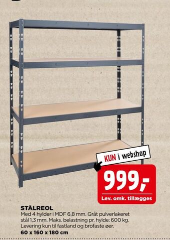 jem & fix Stålreol tilbud