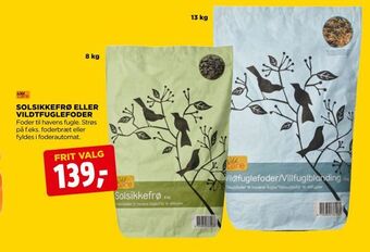 jem & fix Solsikkefrø eller vildtfuglefoder tilbud