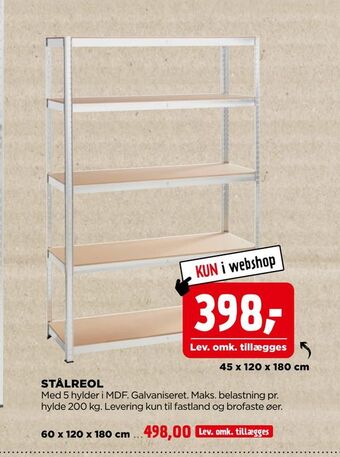 jem & fix Stålreol tilbud