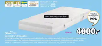 JYSK Dreamzone Gold S55 Springmadras tilbud