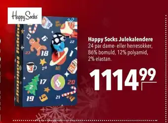 Citti Happy socks julekalendere tilbud
