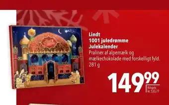 Lindt 1001 juledrømme julekalender