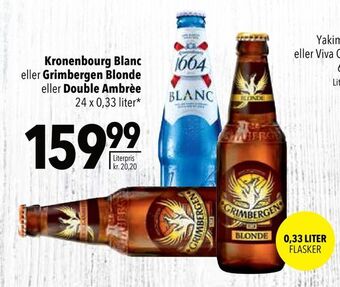 Citti Kronenbourg blanc eller grimbergen blonde eller double ambrèe tilbud