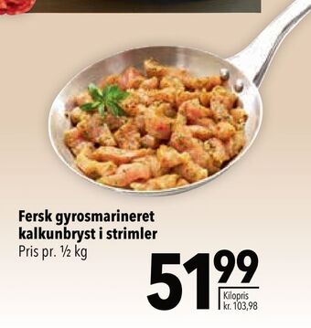 Citti Fersk gyrosmarineret kalkunbryst i strimler tilbud