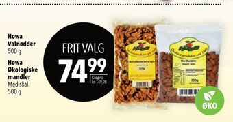 Citti Howa økologiske mandler tilbud
