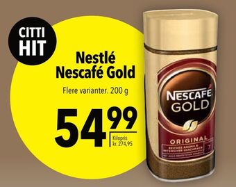 Citti Nestlé nescafé gold tilbud